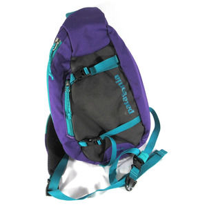 Patagonia Atom 8L Sling Snap Cross Body Backpack Purple & Black Teal Nylon 48260